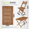 Lauko baldų komplektas Juskys Sodo valgomojo komplektas Rimini, 5 dalių, stalas 120x57,5x74 cm, 4 kėdės, akacijos mediena