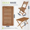 Lauko baldų komplektas Juskys Sodo valgomojo komplektas Rimini, 5 dalių, stalas 120x57,5x74 cm, 4 kėdės, akacijos mediena