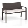 Promotions Lauko dvivietė sofa, 56x110x84 cm, ruda, smėlio spalvos