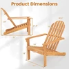 Lauko baldų komplektas Promotions Adirondack kėdė 94x66x86,4 cm Natūralaus akacijos medžio