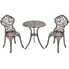 Lauko baldų komplektas Promotions Bistro komplektas, liejamas aliuminis, 59.9x65x85.3 cm, senovinė vario spalva