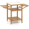 Lauko baldų komplektas Promotions Grilio stalas 124,5x61x89 cm natūralaus medžio