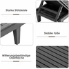Lauko baldų komplektas Promotions Gultas su komplektu 190x57,5x29 cm Juodas Reguliuojamas atlošas