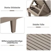Lauko baldų komplektas Promotions Gultas su stalu 190x57,5x29 cm Rudas Reguliuojama atlošo dalis