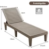 Lauko baldų komplektas Promotions Gultas su stalu 190x57,5x29 cm Rudas Reguliuojama atlošo dalis