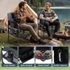 Lauko baldų komplektas Promotions Kempingo kėdė 68,5x55x90 cm juoda/pilka