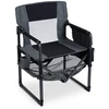 Lauko baldų komplektas Promotions Kempingo kėdė 68,5x55x90 cm juoda/pilka