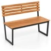 Promotions Lauko suoliukas, 109.2x55.9x83.8 cm, juodas, akacijos mediena