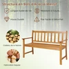 Lauko baldų komplektas Promotions Lauko suoliukas 2 asmenims 122x56x86 cm natūralus