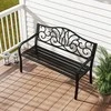 Promotions Lauko sodo suoliukas, 127x61x88,9 cm, juodas