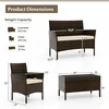 Lauko baldų komplektas Promotions Lauko poilsio baldų komplektas 100.3x57.2x81.3 cm, smėlio spalvos, rotangas