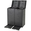 Promotions Lauko šiukšlių dėžė, 135 l, 77x40x86 cm, juoda