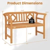 Lauko baldų komplektas Promotions Lauko dvivietė sofa 119.4x50.8x78.7 cm natūrali mediena
