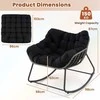 Promotions Lauko supamasis krėslas, 100x98x89 cm, juodas