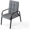 Promotions Lauko kėdžių komplektas, 2 vnt., 81x56x60/101 cm, pilka, metalas