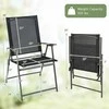 Promotions Lauko sulankstomos kėdės, 61x58,4x96,5 cm, juodos ir pilkos spalvos