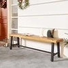 Promotions Lauko suolas, 160x31.8x45.7 cm, natūralios ir juodos spalvos