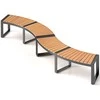Promotions Lauko suoliukas, išlenktas, 146x58.4x45.7 cm, geltonas ir juodas