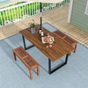 Lauko baldų komplektas Promotions Lauko suoliukas 2 vietų 100,3x30,5x47 cm natūralus