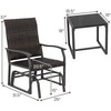 Lauko baldų komplektas Promotions Lauko terasos supamas komplektas, 63,5x80x94 cm, mišrios rudos spalvos