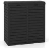 Promotions Lauko šiukšlių dėžė, 135 l, 77x40x86 cm, juoda