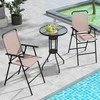 Lauko baldų komplektas Promotions Lauko bistro komplektas, 61x61x91.4 cm stalas, smėlio spalvos