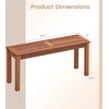 Lauko baldų komplektas Promotions Lauko suoliukas 2 vietų 100,3x30,5x47 cm natūralus