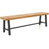 Promotions Lauko suolas, 160x31.8x45.7 cm, natūralios ir juodos spalvos