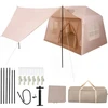 Lauko baldų komplektas Promotions Palapinė stovyklavimui 253x213x183 cm Chaki Oxford audinys