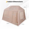 Lauko baldų komplektas Promotions Palapinė stovyklavimui 253x213x183 cm Chaki Oxford audinys