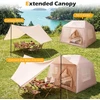 Lauko baldų komplektas Promotions Palapinė stovyklavimui 253x213x183 cm Chaki Oxford audinys