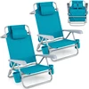 Lauko baldų komplektas Promotions Paplūdimio kėdės, 2 dalių rinkinys, 60x69x24-78,5 cm, turkio spalvos