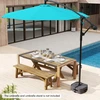 Lauko baldų komplektas Promotions Pavėsio stovo pagrindas 47x47x16 cm Pilka Oxford audinys