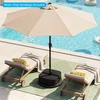 Lauko baldų komplektas Promotions Skėčio pagrindo svorio maišai 47x47x16 cm juodos medžiagos