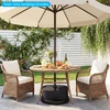 Lauko baldų komplektas Promotions Skėčio pagrindo svorio maišai 47x47x16 cm juodos medžiagos