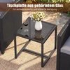 Lauko baldų komplektas Promotions Sodo baldų komplektas 3 dalių, rotango lauko sėdėjimas, 64x62x76 cm, juoda pilka