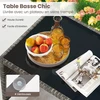 Lauko baldų komplektas Promotions Sodo baldų komplektas 4 dalių, rotango foteliai ir stalas 63x107x78 cm pilka