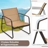 Promotions Lauko baldų komplektas, 3 dalių, 77x61x75 cm, rudas