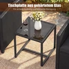 Lauko baldų komplektas Promotions Sodo baldų komplektas 2 kėdės su pagalvėlėmis ir stiklinis stalas 40x40x40 cm juodas rotangas