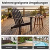 Lauko baldų komplektas Promotions Sodo kėdės Adirondack 2 vnt. 94x66x86 cm juodos spalvos
