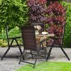 Lauko baldų komplektas Promotions Sodo kėdžių komplektas, 71x58x85 cm, ruda, reguliuojamos sulankstomos rataninės kėdės