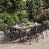 Lauko baldų komplektas Promotions Sodo kėdžių rinkinys 56x66x88 cm Juoda Teslin audinys Sulankstomos