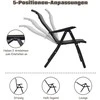 Lauko baldų komplektas Promotions Sodo kėdžių komplektas, 71x58x85 cm, ruda, reguliuojamos sulankstomos rataninės kėdės
