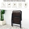 Lauko baldų komplektas Promotions Sodo kėdžių komplektas, 71x58x85 cm, ruda, reguliuojamos sulankstomos rataninės kėdės