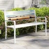Promotions Sodo suoliukas, 128x53x81.5 cm, baltas
