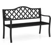 Promotions Sodo suoliukas, 54,4x128,3x88,9 cm, juodas