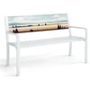 Promotions Sodo suoliukas, 128x53x81.5 cm, baltas
