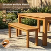 Lauko baldų komplektas Promotions Sodo suoliukas 120x30,5x47 cm natūrali masyvo mediena