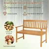 Lauko baldų komplektas Promotions Sodo suoliukas dviem 122x56x86 cm natūralios spalvos