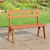 Lauko baldų komplektas Promotions Sodo suoliukas 48,3x106,7x80 cm natūralaus akacijos medžio